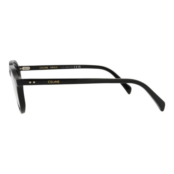 Celine Mens Round/Oval Black Black Transparent Fashion Designer Eyewear - Picture 3 of 4